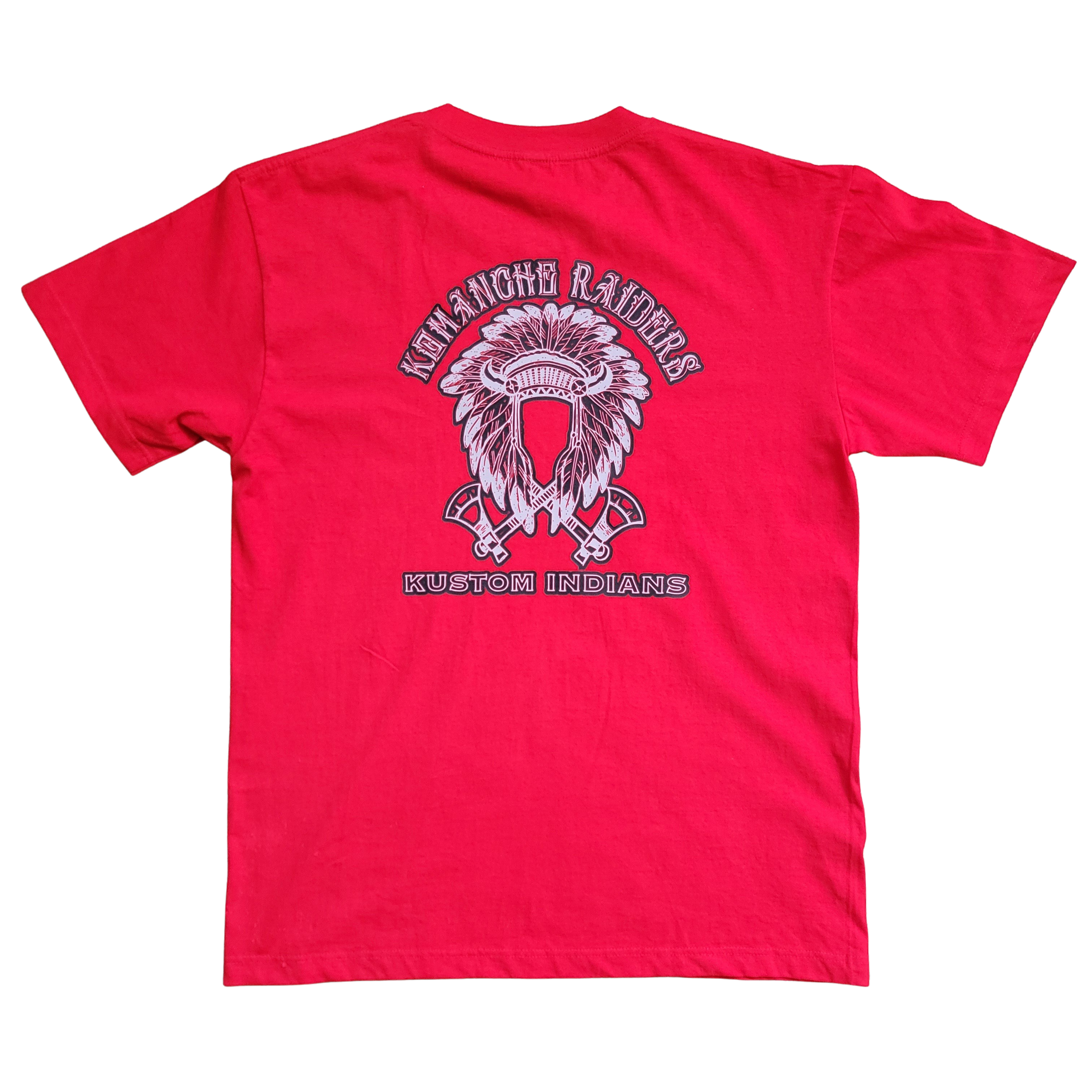 Fire Red Tee w/ Stone Grey/Black Logo