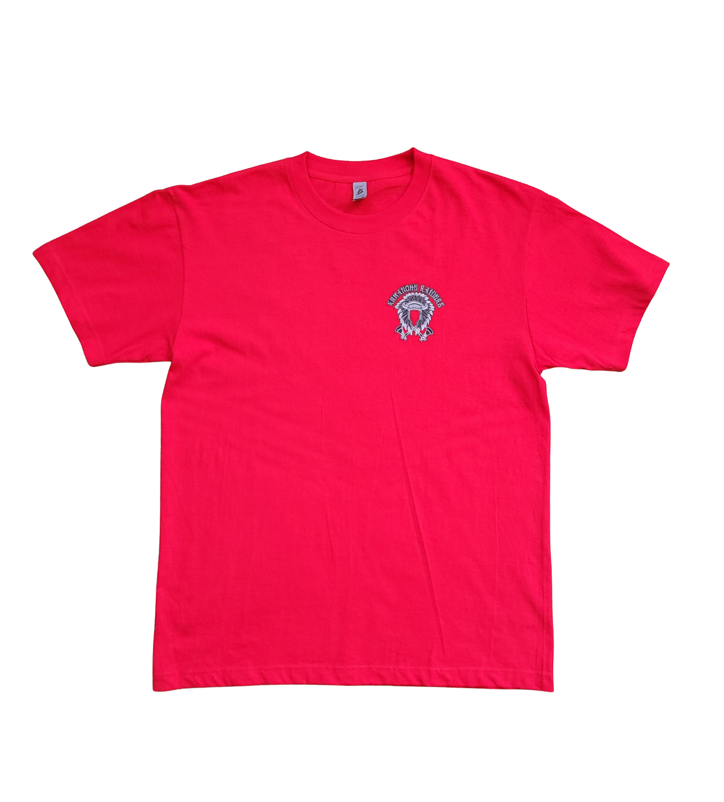 Fire Red Tee w/ Stone Grey/Black Logo